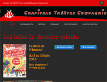 Tablet Screenshot of chapiteau-theatre.com